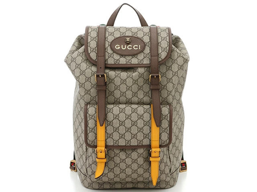 Gucci GG Supreme Backpack Beige Cream